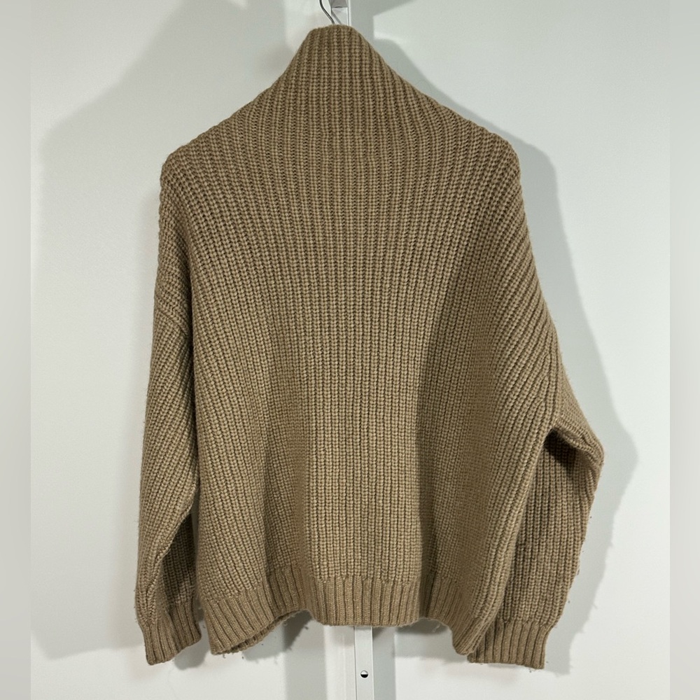Anine Bing Alpaca Wool Blend Chunky Knit Sweater – Camel oversized small - Picture 8 of 9